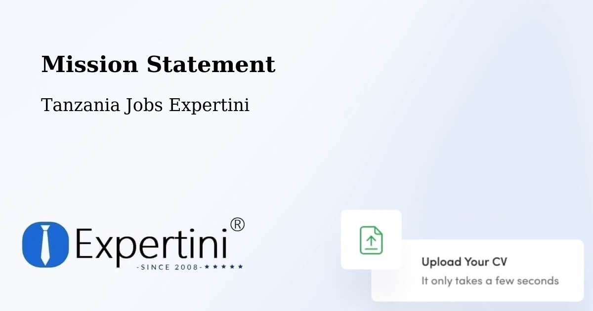Corporate Mission – Singida - Tanzania Jobs Expertini